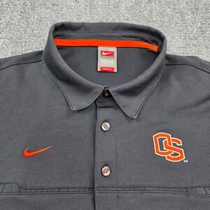 Nike Oregon State Beavers Polo‎ Shirt XL Mens Dri-FIT NCAA College